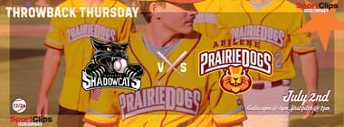 July 2nd - Sherman Shadowcats vs. Abilene Flying Bison