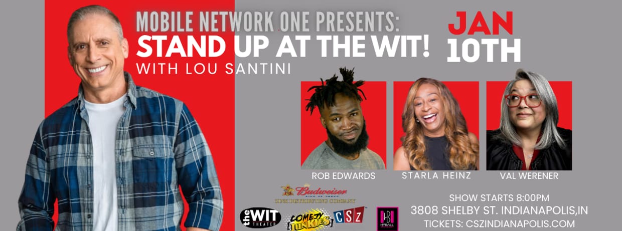 Stand Up at the Wit! Headliner: Lou Santini (17+) - 8:00 PM