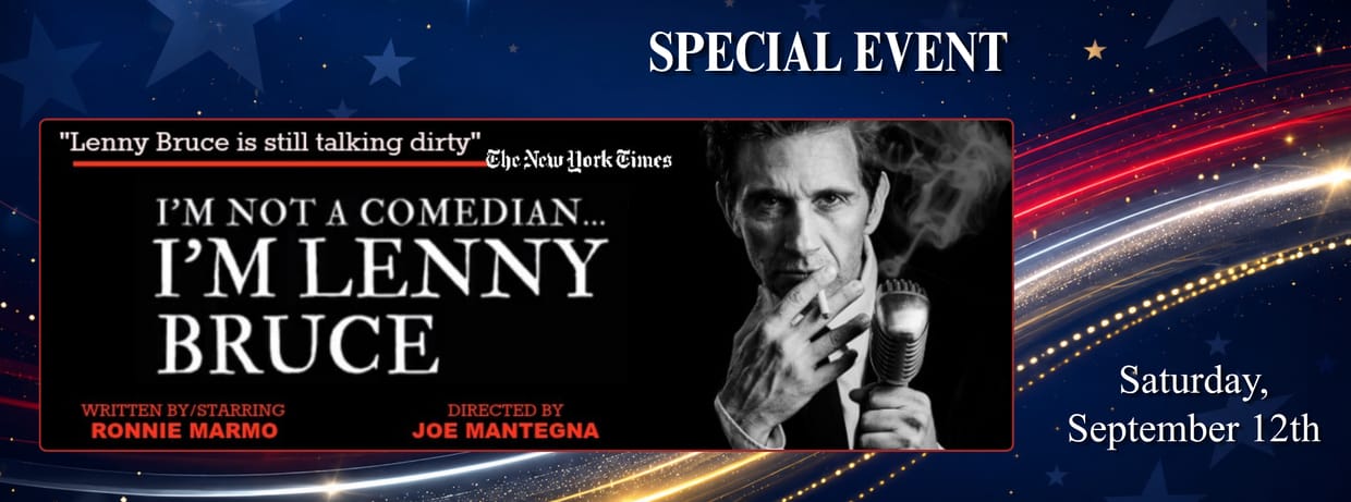 I'm Not A Comedian ... I'm Lenny Bruce
