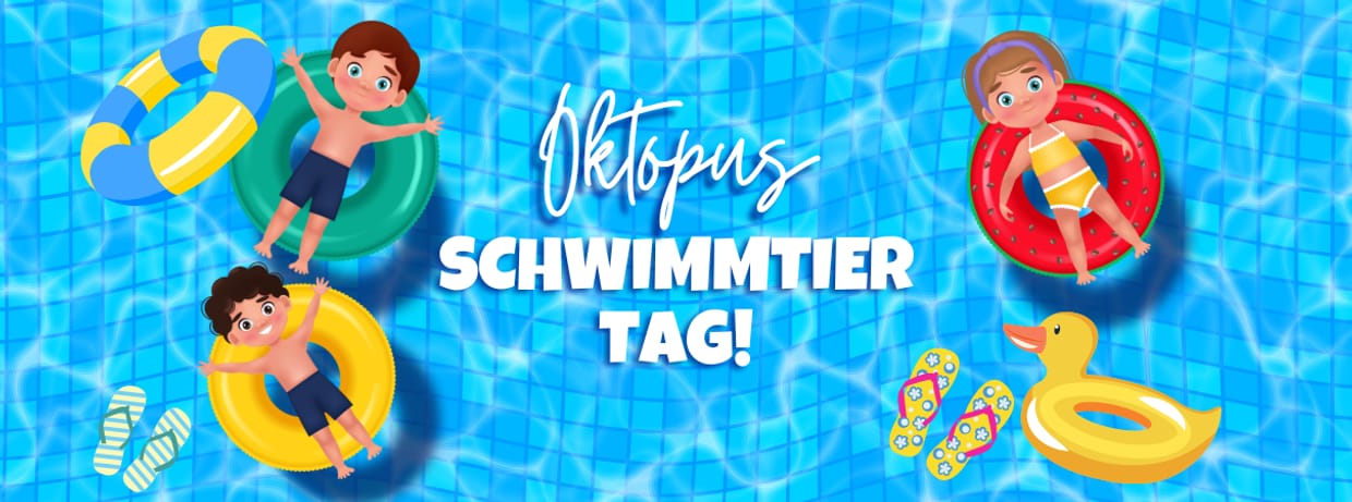 Schwimmtiertag im Hallenbad