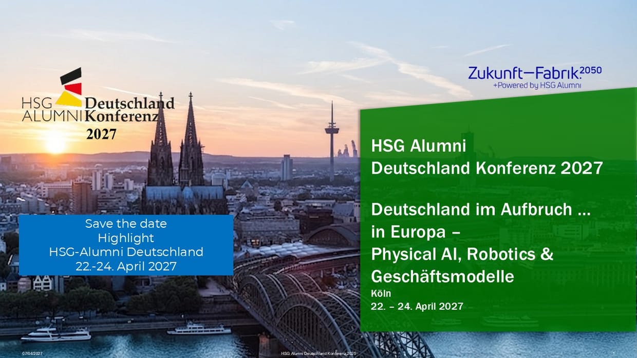 HSG Alumni Deutschland Konferenz 2027 Köln
