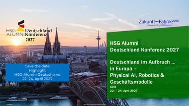 HSG Alumni Deutschland Konferenz 2027 Köln