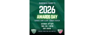 Randwick Rugby's 2026 Awards Day