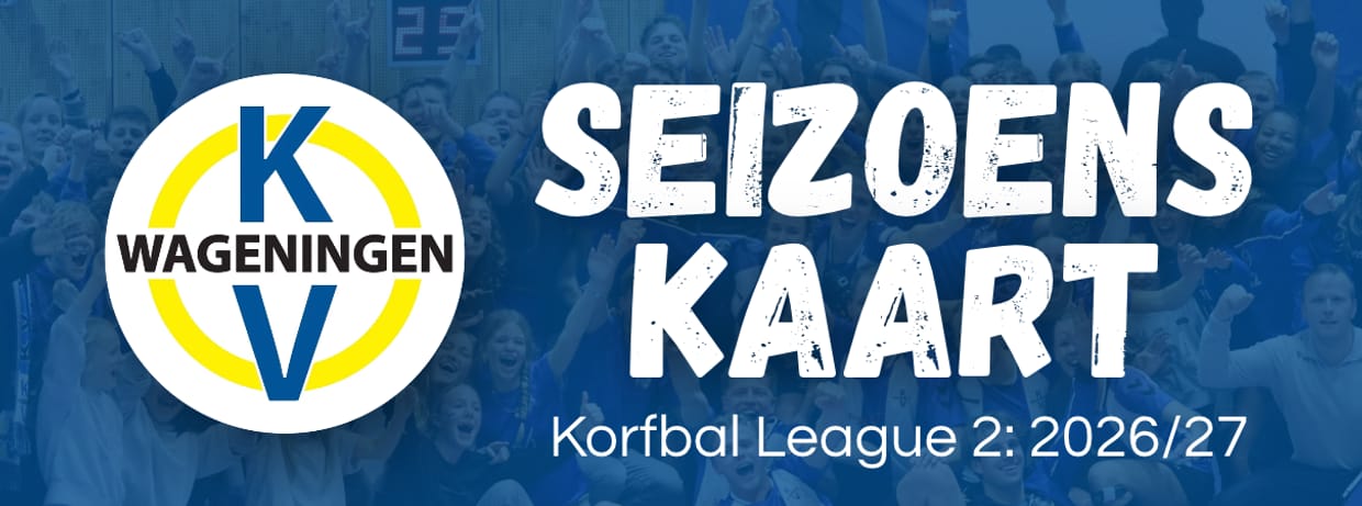 Seizoenskaart KV Wageningen 2026/27 - Korfbal League 2 