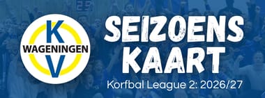 Seizoenskaart KV Wageningen 2026/27 - Korfbal League 2 