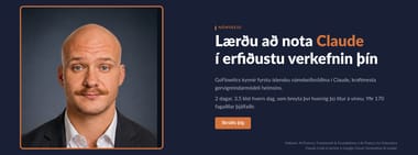 Tveggja daga „hands-on“ hagnýtt AI-námskeið fyrir fyrirtæki og fagfólk