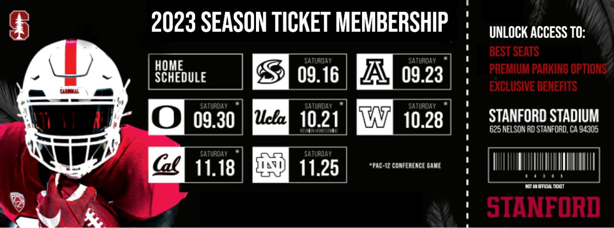 2023 Stanford Football Season Ticket Membership