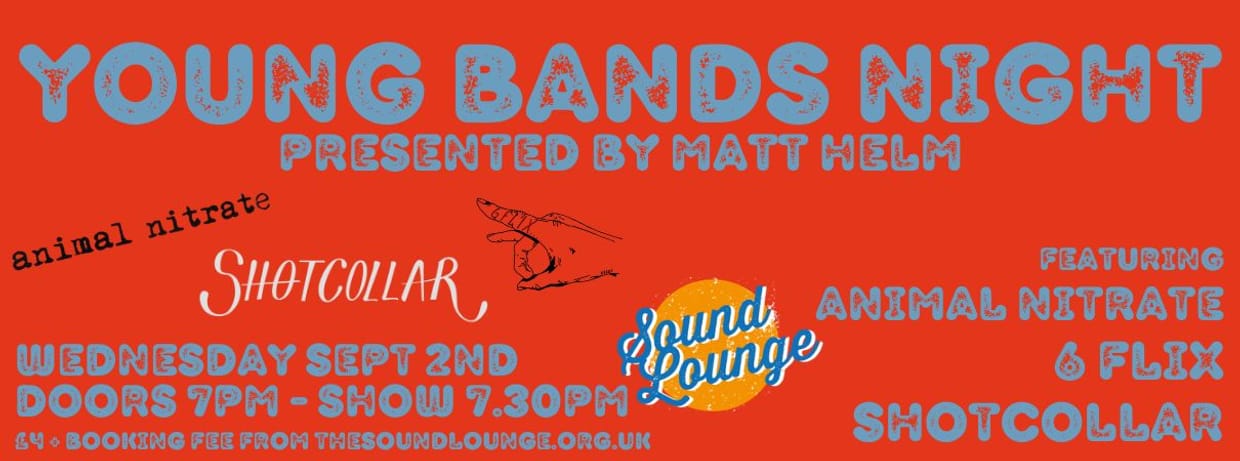Young Bands Night with Animal Nitrate, 6 Flix and Shotcollar