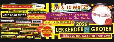Oppifees Lekke Kuier 09 and 10 Mei 2025