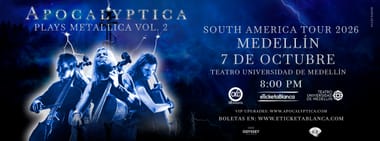 APOCALYPTICA PLAYS METALLICA VOL 2 - SOUTH AMERICA TOUR