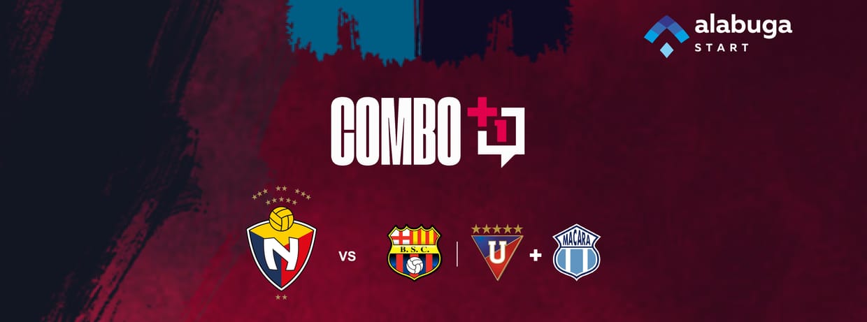 COMBO +1 - EL NACIONAL vs BARCELONA SC - LIGA DEPORTIVA UNIVERSITARIA- CD MACARA