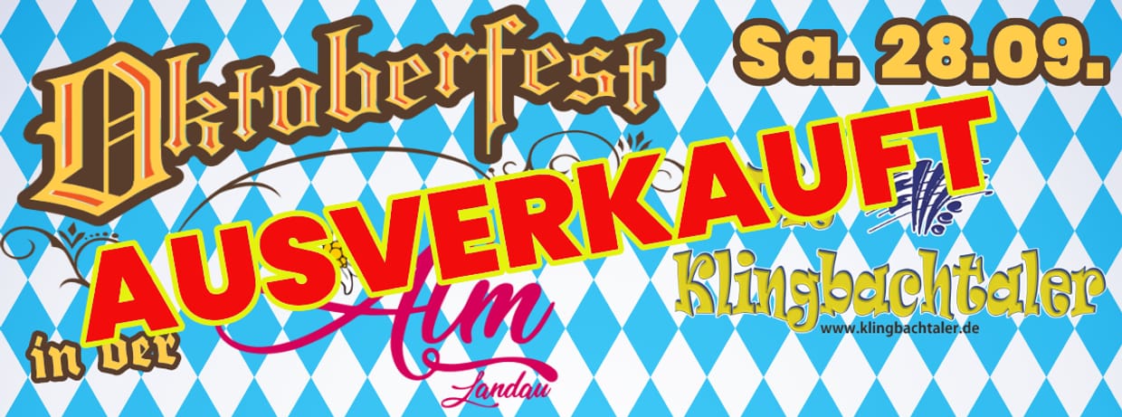 Oktoberfest 2024 - 28.09. mit KLINGBACHTALER