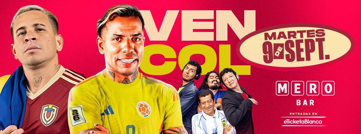 Celebremos juntos la clasificación al mundial: Venezuela vs Colombia en Mero Bar