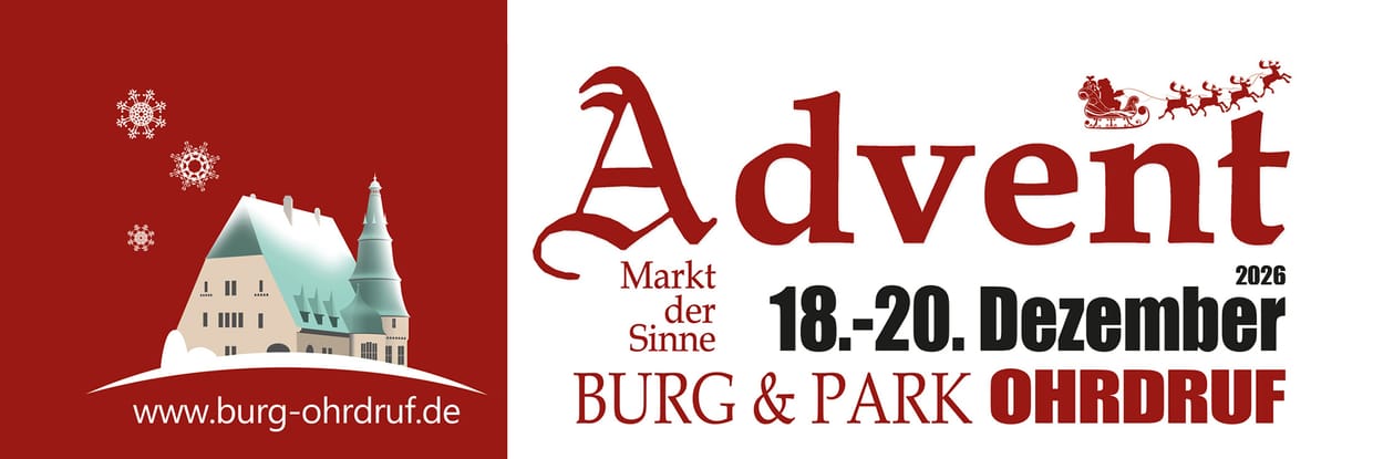 Adventsmarkt der Sinne Burg & Park Ohrdruf