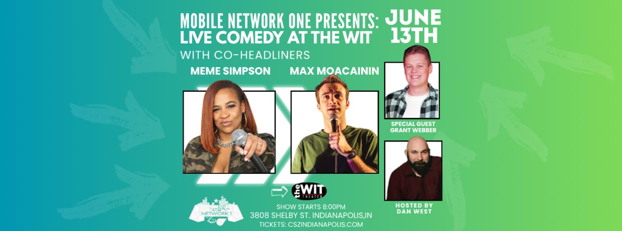 Stand Up at the Wit! Co-Headliners: MeMe Simpson and Max Moacanin (17+) - 8:00 PM