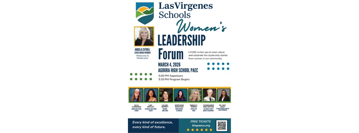 Las Virgenes Schools WOMEN IN LEADERSHIP Forum