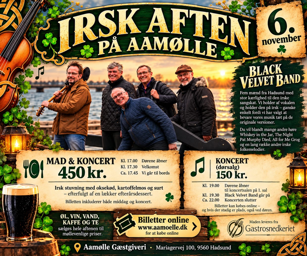 Irsk aften på Aamølle