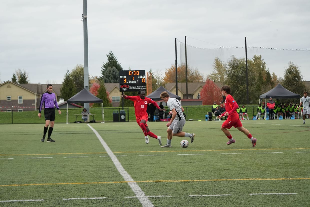 WOU Wolves Men's Soccer vs Simon Fraser University 