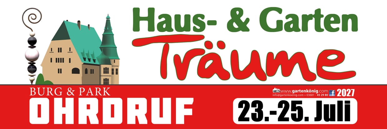 Haus & Garten Träume Burg & Park Ohrdruf 