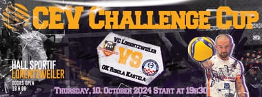 CEV Challenge Cup VC Lorentzweiler - Ribola Kastela (Kroatien)
