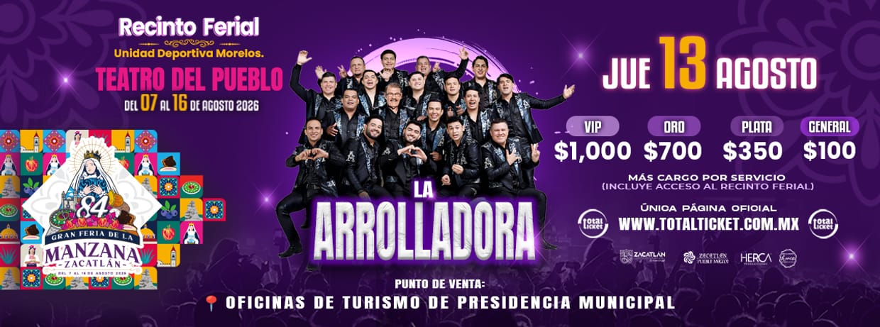 LA AROLLADORA BANDA EL LIMÓN 13/08/2026