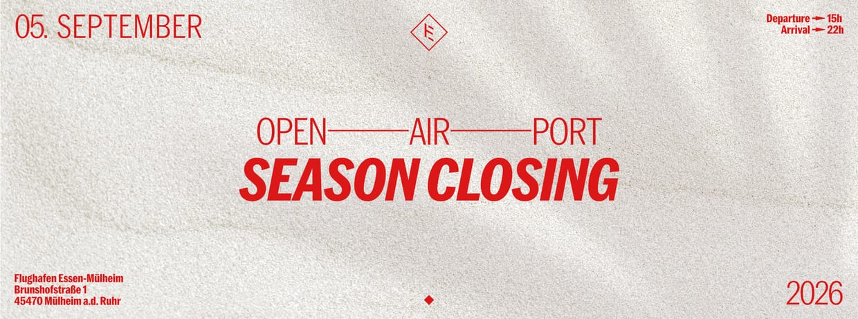 HOUSEELUJAH OPEN AIRPORT - CLOSING 2026