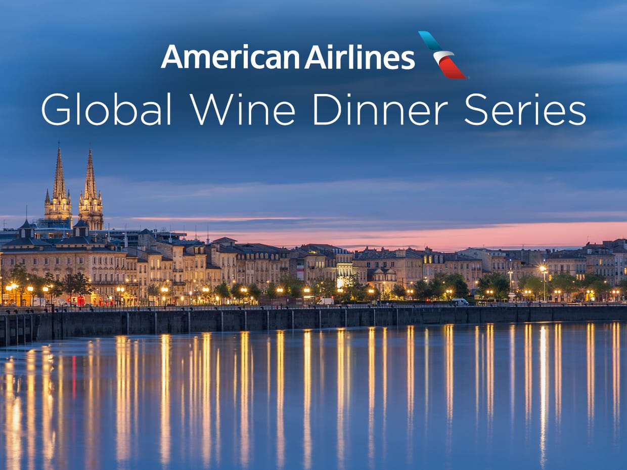 American Airlines Global Wine Dinner Series - The James Bond Bordeaux Dinner