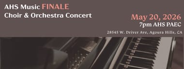 AHS Music  Finale - Choir & Orchestra Concert