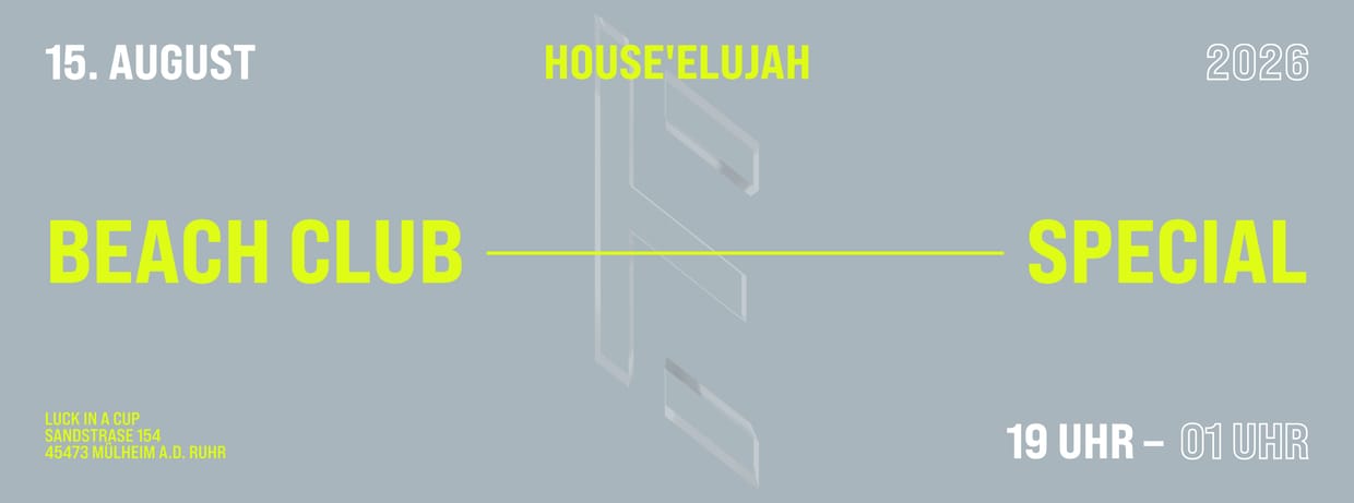 HOUSEELUJAH - BEACH CLUB SPECIAL - 2026