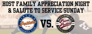 Host Family Appreciation Night & Salute to Service vs. Prune Packers