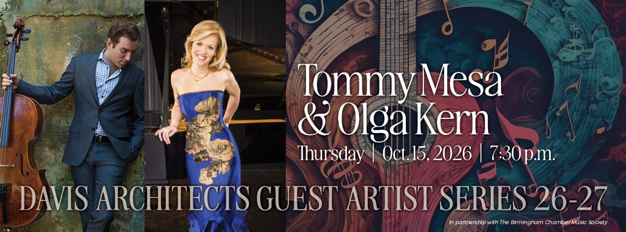 Tommy Mesa, cello, and Olga Kern, piano