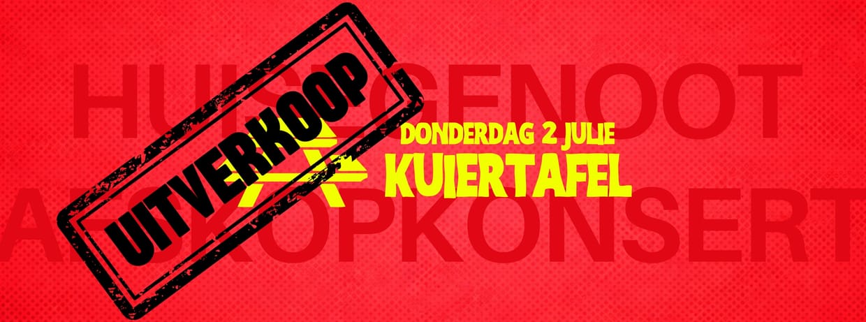 Donderdag Kuiertafel - Huisgenoot Afskopkonsert