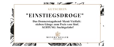 Gutschein "Einstiegsdroge"