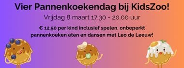 Nationale Pannenkoekendag bij KidsZoo! 