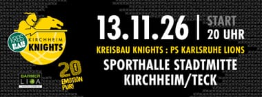 Kreisbau Knights vs. PS Karlsruhe LIONS