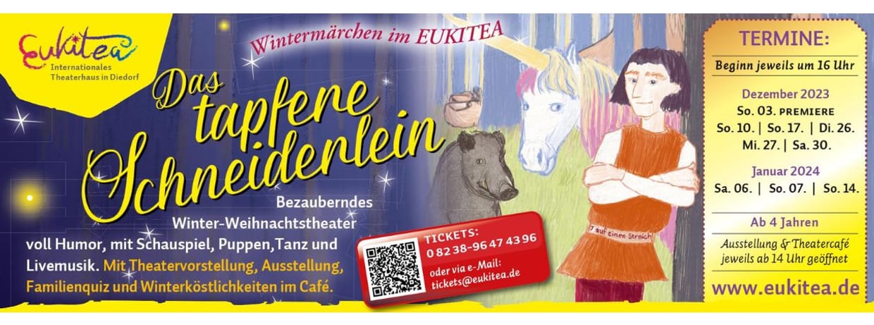 AUSVERKAUFT - "Das tapfere Schneiderlein" - Wintermärchen im EUKITEA 
