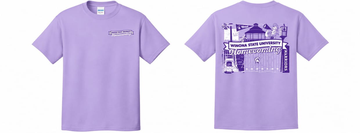 Winona State Homecoming T-shirts