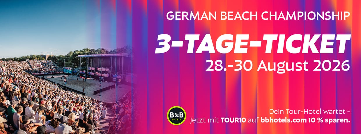 Deutsche Beachvolleyball Meisterschaft 2026 Dortmund | 3-Tage-Ticket