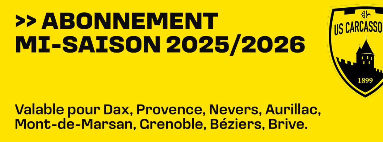 Abonnement mi-saison 25/26