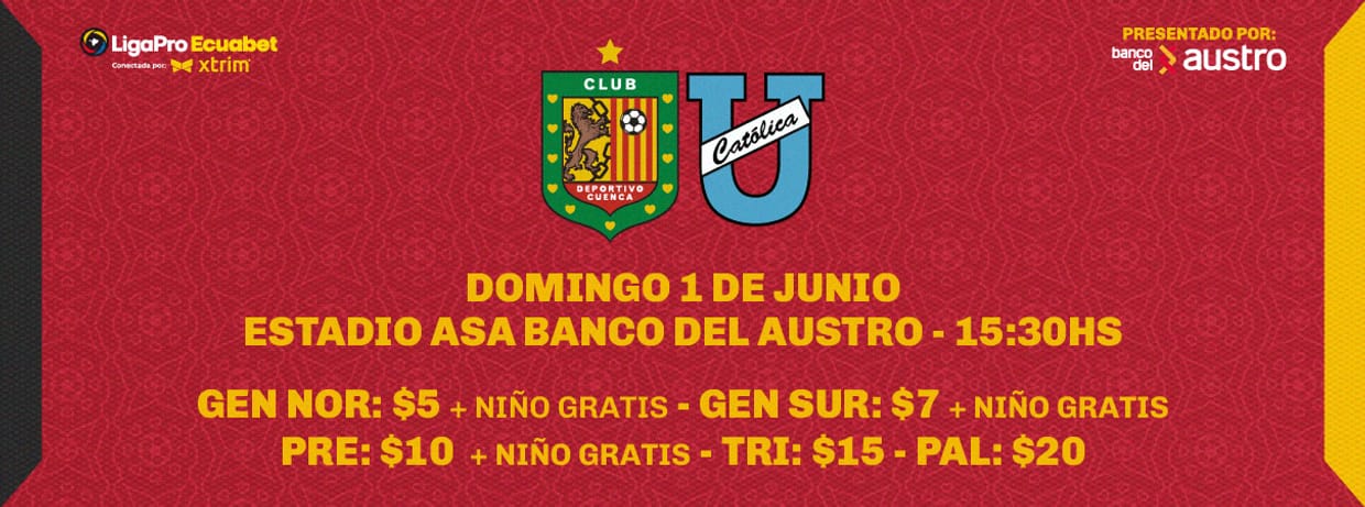 DEPORTIVO CUENCA VS UNIVERSIDAD CATOLICA