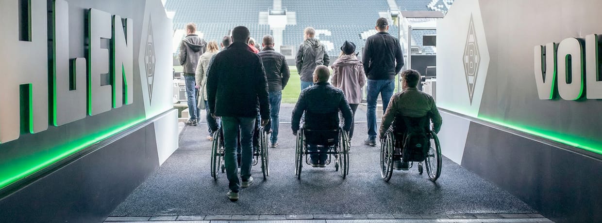 Stadionführung für Rollstuhlfahrer / innen    