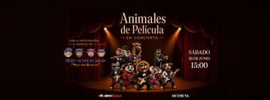 ANIMALES DE PELÍCULA SÁBADO 20 DE JUNIO 15:00