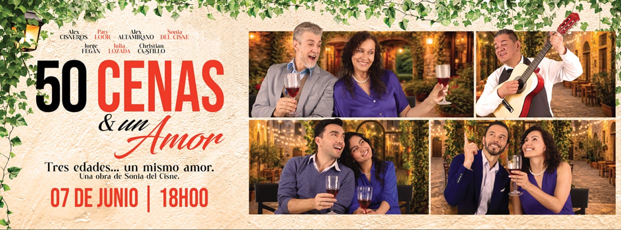50 CENAS & UN AMOR DOMINGO 7 DE JUNIO | 18:00 PM 