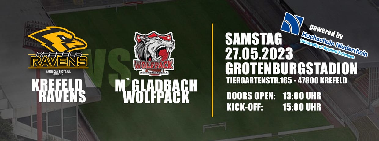 Krefeld Ravens vs. Mönchengladbach Wolfpack