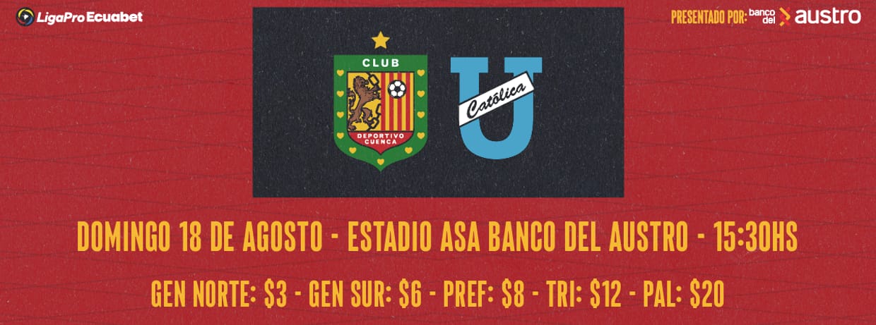 HINCHADA LOCAL-DEPORTIVO CUENCA vs CATOLICA