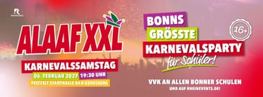 ALAAF XXL | Bonn's größte Karnevalsparty für Schüler