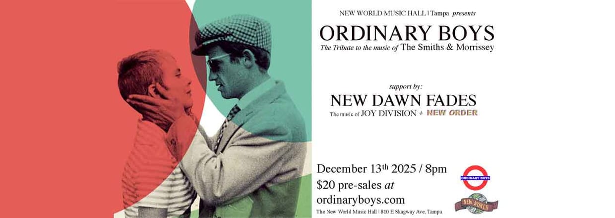 Ordinary Boys & New Dawn Fades Tribute to the Smiths, Joy Division & New Order