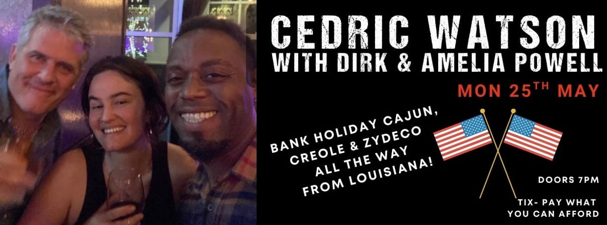 Cedric Watson with Dirk & Amelia Powell