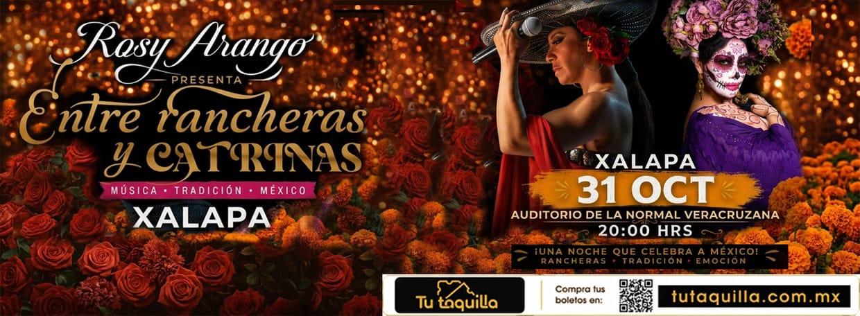 Rosy Arango entre Rancheras y Catrinas en Xalapa