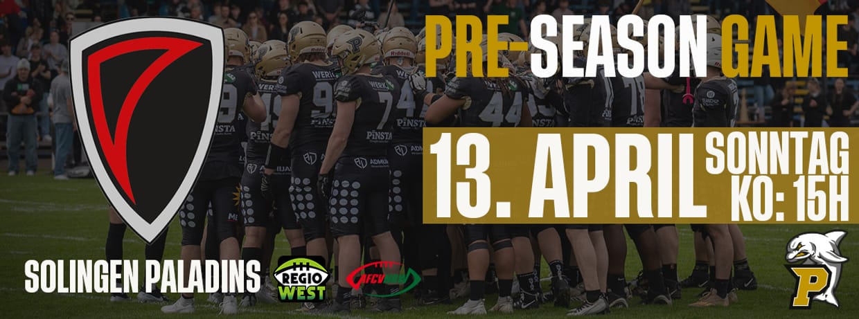 Pre-Season Game vs Solingen Paladins